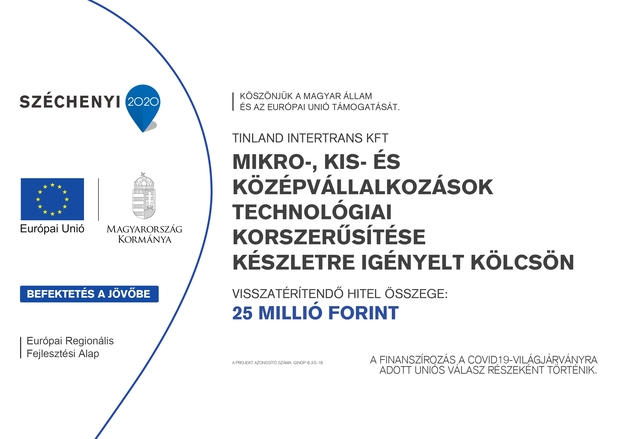 Mikro-, Kis- és Középvállalkozások technológiai korszerűsítése készletre igényelt kölcsön